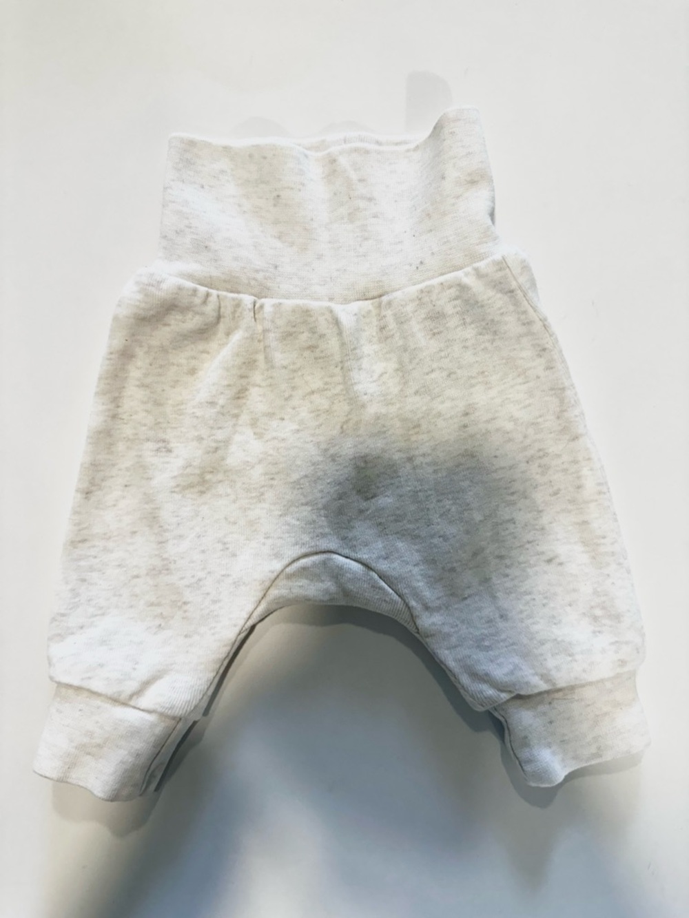 H&M Light Gray/White Baby Jogger Pants